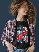 Officially Licensed ICEE Coldest Drink In Town -  Bear Retro Cool Graphic Women's T-shirt