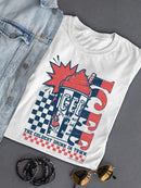 Officially Licensed ICEE Retro Cool Explosion - 'Coldest Drink In Town' Vintage Graphic Women's T-shirt