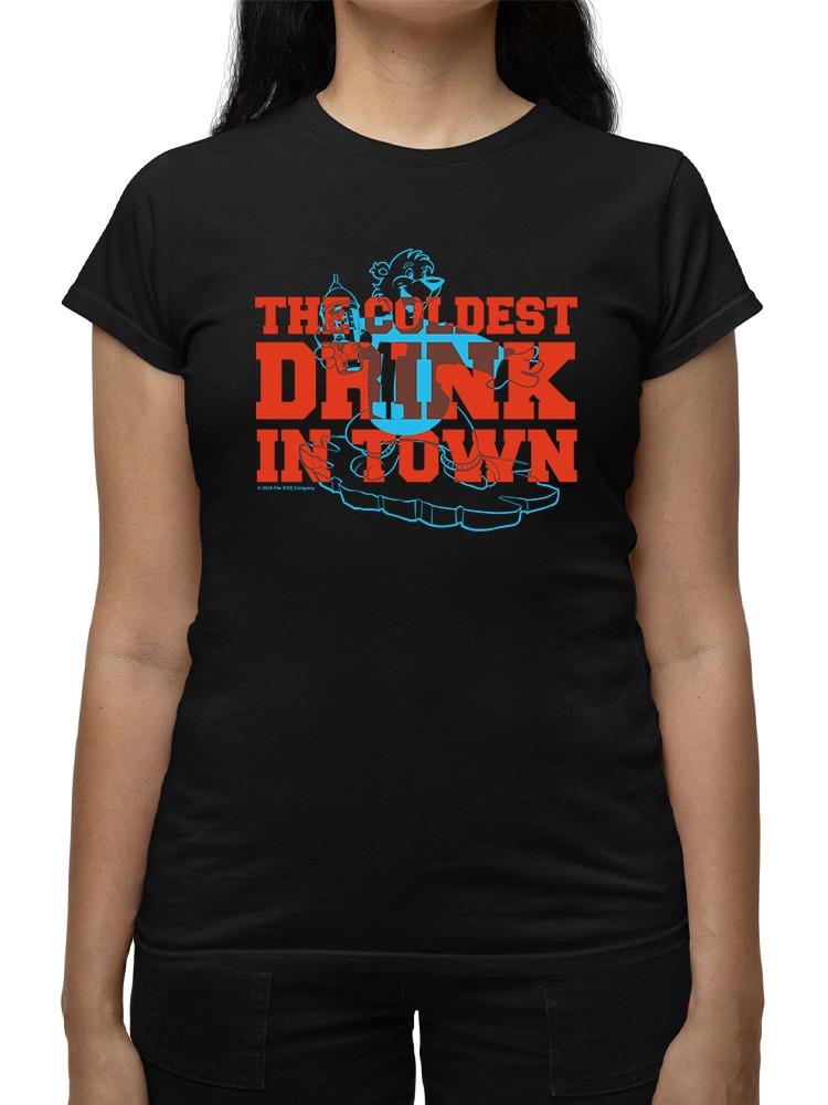 Officially Licensed ICEE Bold Chill Bear - 'Coldest Drink In Town' Graphic Women's T-shirt