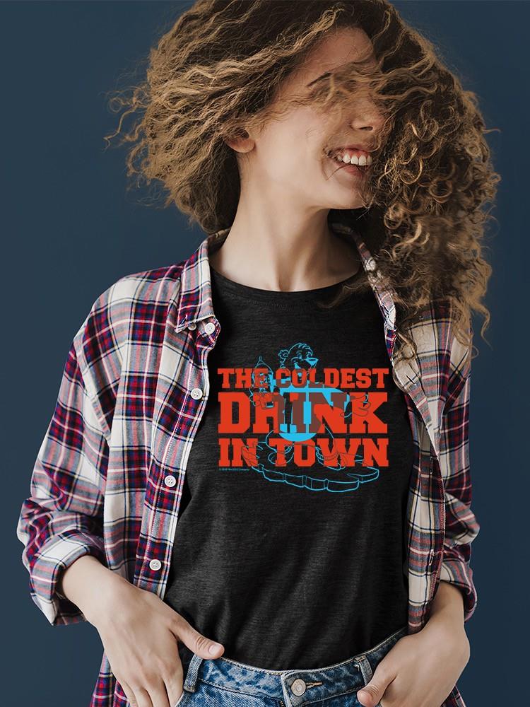 Officially Licensed ICEE Bold Chill Bear - 'Coldest Drink In Town' Graphic Women's T-shirt