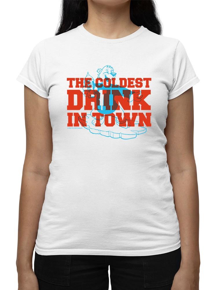 Officially Licensed ICEE Bold Chill Bear - 'Coldest Drink In Town' Graphic Women's T-shirt