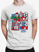Officially Licensed ICEE Winter Chill Fun - Bear Seasonal Collage Graphic Men's T-shirt