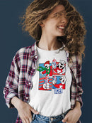 Officially Licensed ICEE Winter Chill Fun - Bear Seasonal Collage Graphic Women's T-shirt