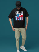Officially Licensed ICEE Relaxed Chill Mode - Bear Fun Graphic Men's T-shirt