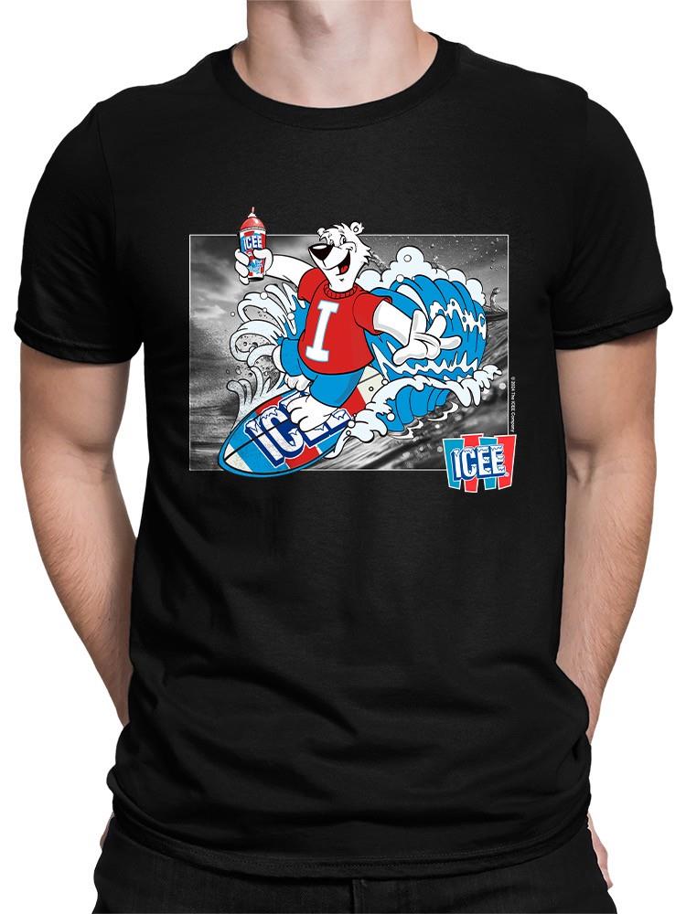 Officially Licensed ICEE Surfing Cool Bear - Arctic Wave Chill Graphic Men's T-shirt