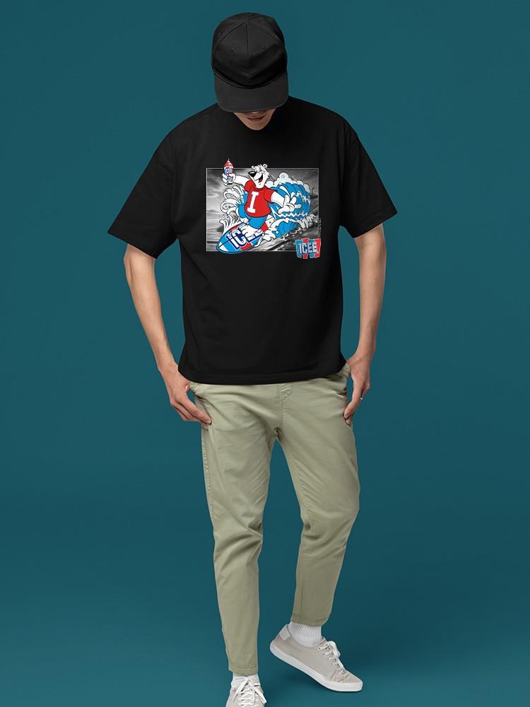 Officially Licensed ICEE Surfing Cool Bear - Arctic Wave Chill Graphic Men's T-shirt