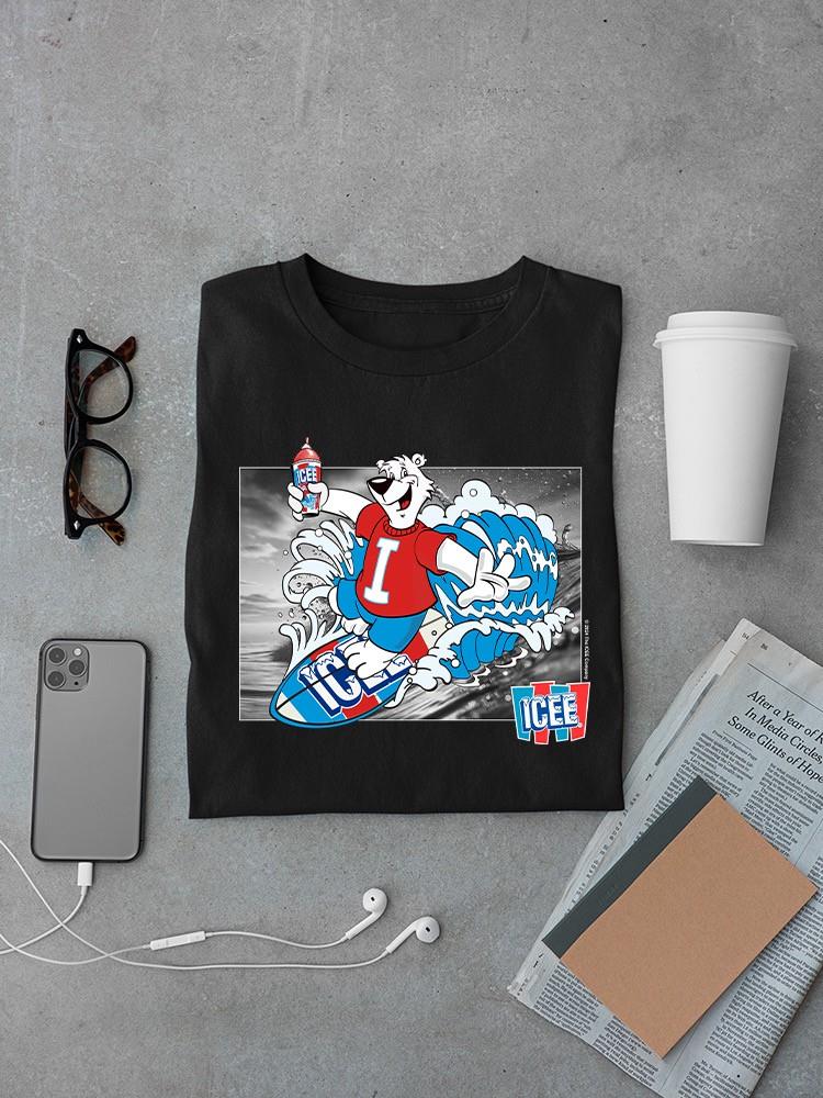 Officially Licensed ICEE Surfing Cool Bear - Arctic Wave Chill Graphic Men's T-shirt