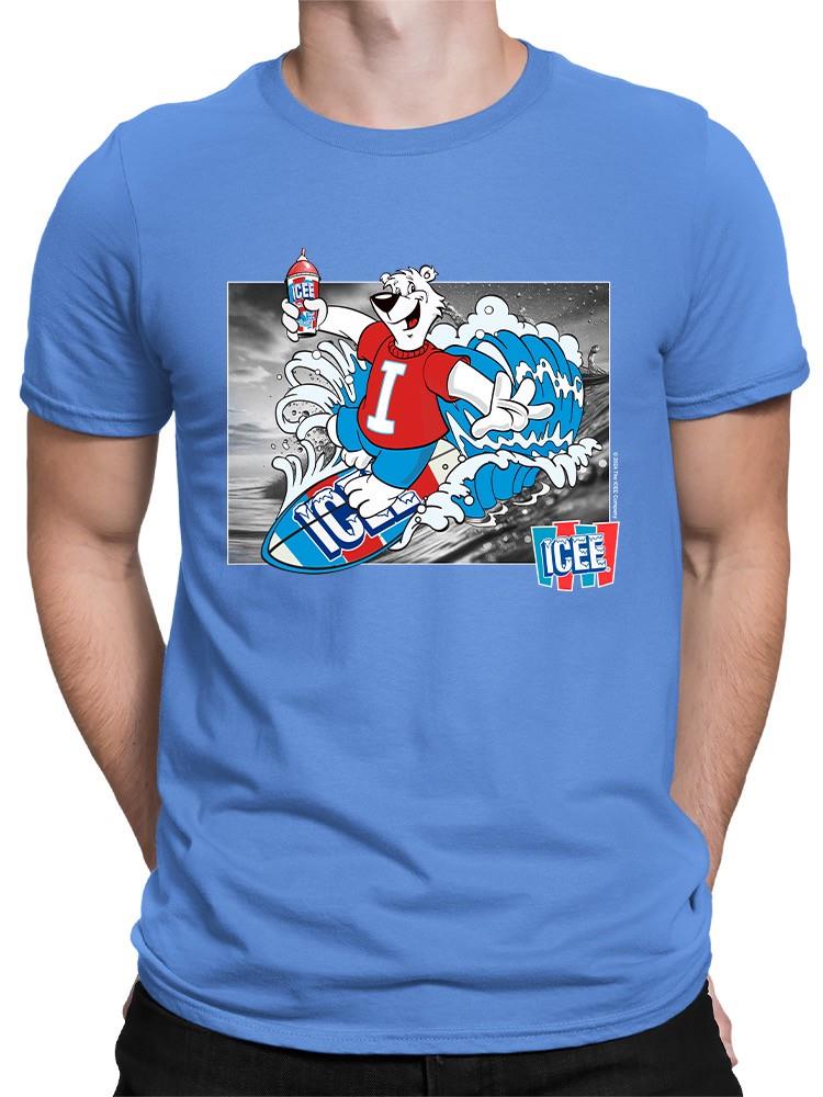 Officially Licensed ICEE Surfing Cool Bear - Arctic Wave Chill Graphic Men's T-shirt