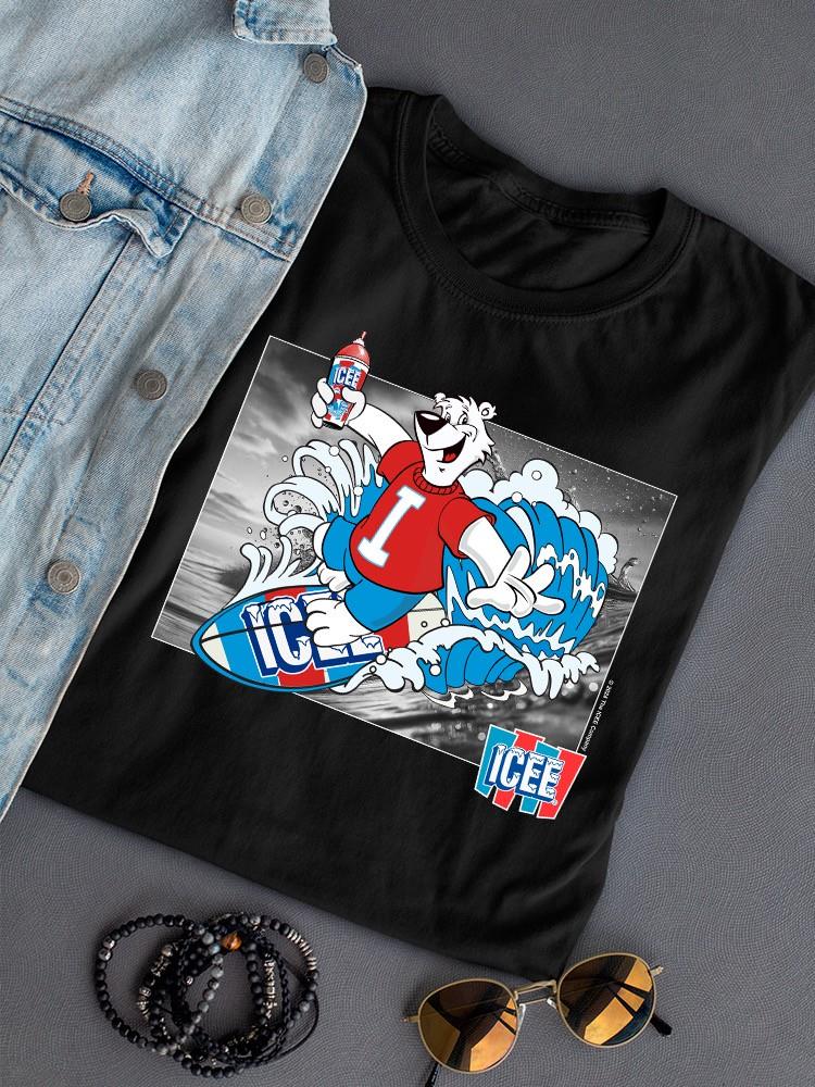 Officially Licensed ICEE Surfing Cool Bear - Arctic Wave Chill Graphic Women's T-shirt