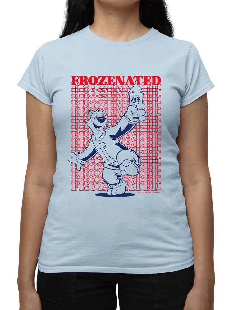 Officially Licensed ICEE Frozenated Bear Retro Tee - Cool Slush Dance Graphic Women's T-shirt