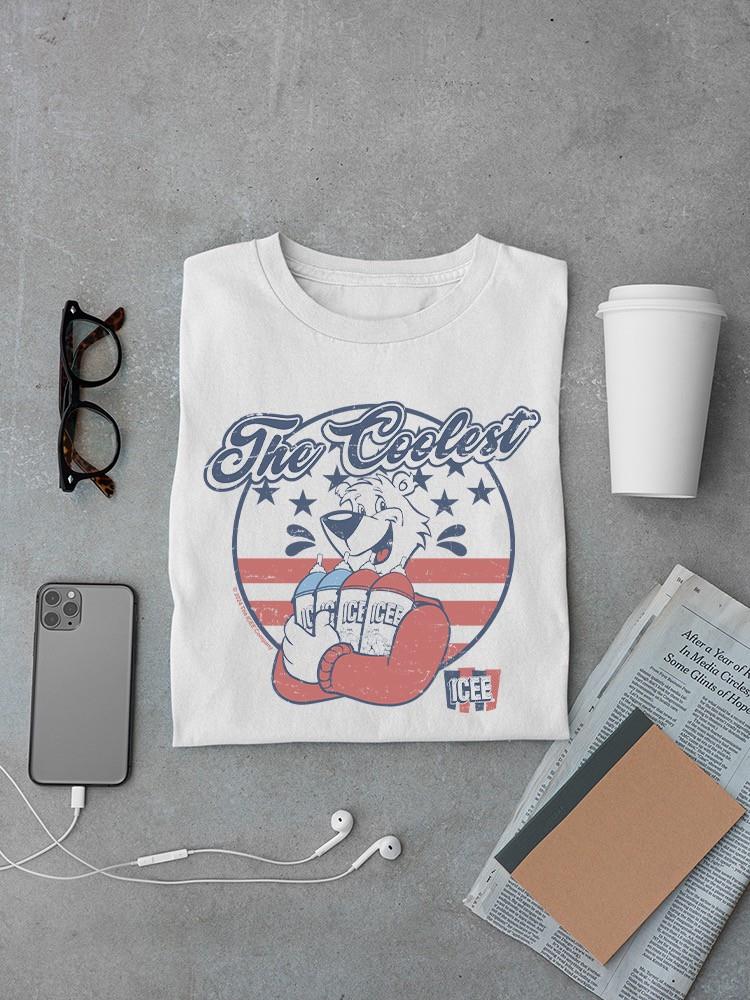 Officially Licensed ICEE Patriotic Retro Bear Slush Graphic Men's T-shirt