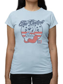 Officially Licensed ICEE Patriotic Retro Bear Slush Graphic Women's T-shirt