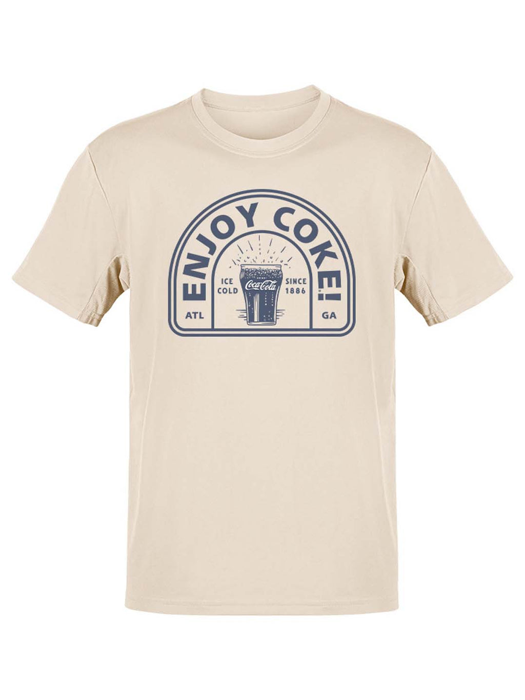 Officially Licensed Coca-Cola Enjoy Coke Retro Ice-Cold Glass Graphic Women's T-shirt
