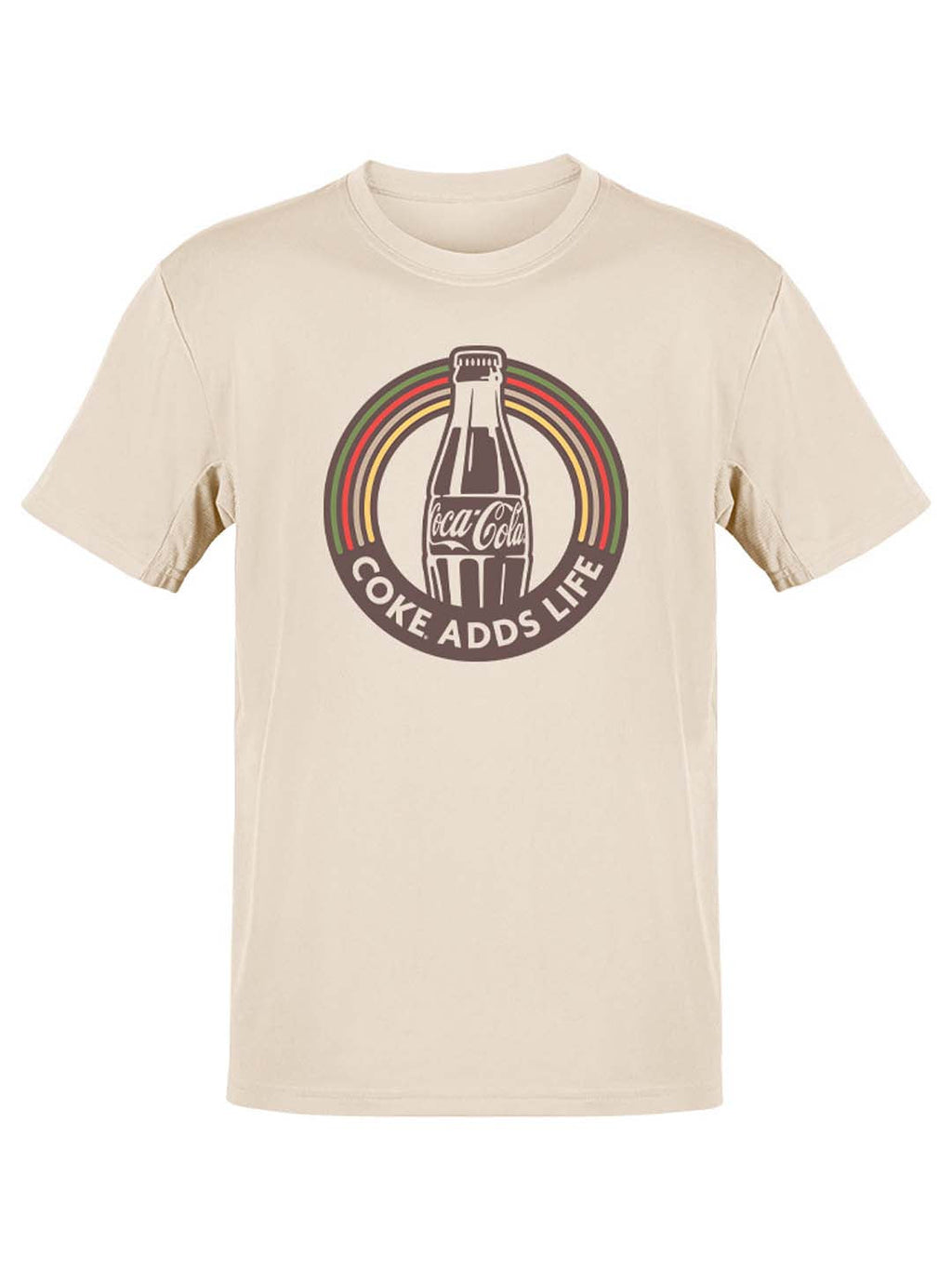 Officially Licensed Coca-Cola Coke Adds Life Retro Graphic Logo Women's T-shirt