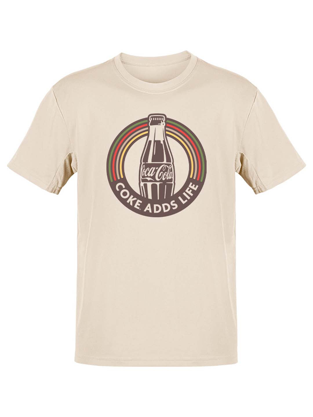 Officially Licensed Coca-Cola Coke Adds Life Retro Graphic Logo Women's T-shirt