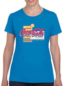 Officially Licensed Coca-Cola Sunset Waves Vintage Graphic Women's T-shirt