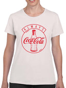 Officially Licensed Coca-Cola Always Iconic Red Circle Logo Women's T-shirt