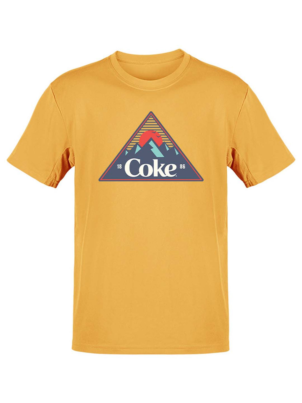Officially Licensed Coca-Cola Retro Coke Mountain Adventure Triangle Graphic Women's T-shirt