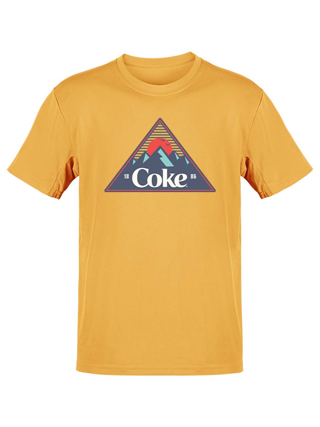 Officially Licensed Coca-Cola Retro Coke Mountain Adventure Triangle Graphic Women's T-shirt