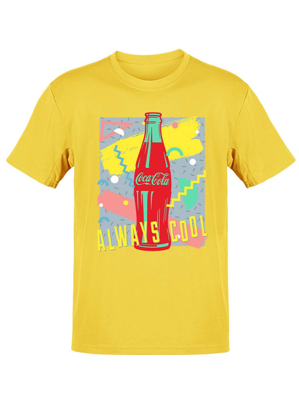 Officially Licensed Coca-Cola Always Cool Bottle Retro 90s Graphic  Women's T-shirt