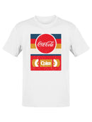 Officially Licensed Coca-Cola Vintage Cassette Tape Logo Retro Men's T-shirt