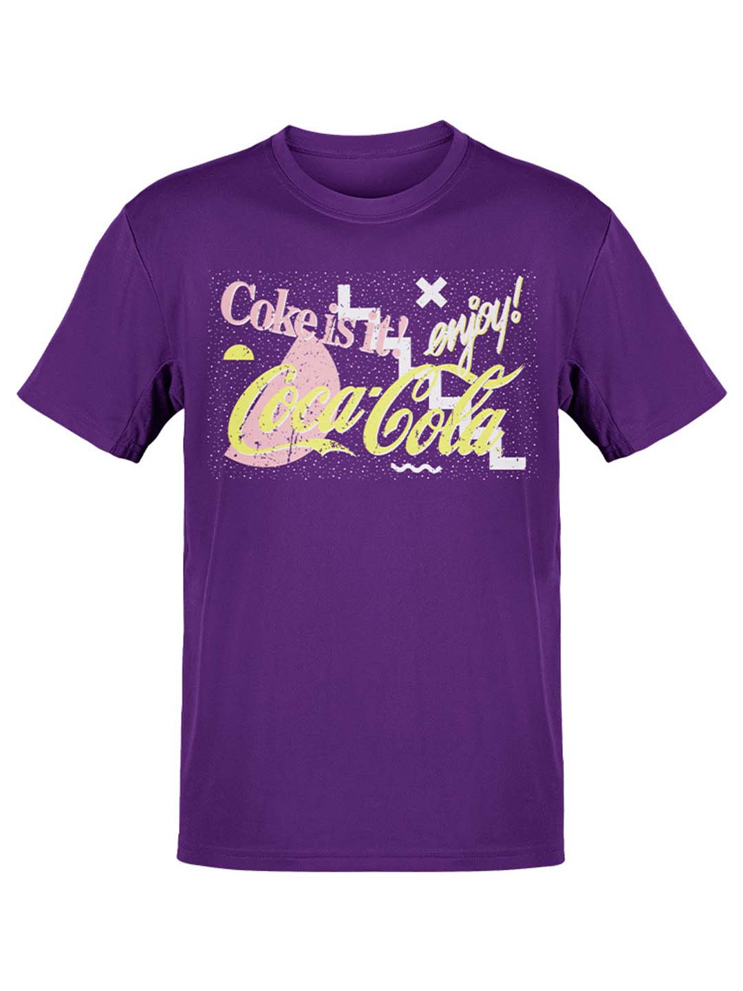 Officially Licensed Coca-Cola Coke Is It! Enjoy Retro Graphic Men's T-shirt