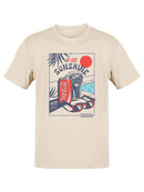 Officially Licensed Coca-Cola Ice Cold Sunshine Coke Poolside Graphic Men's T-shirt