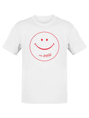Officially Licensed Coca-Cola Smiley Logo Classic Happiness  Men's T-shirt