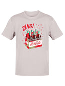 Officially Licensed Coca-Cola Classic Six-Pack Vintage Graphic Art Men's T-shirt