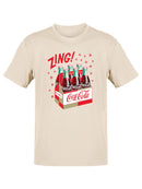 Officially Licensed Coca-Cola Classic Six-Pack Vintage Graphic Art Men's T-shirt