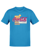 Officially Licensed Coca-Cola   Sunset Waves Vintage Graphic Men's T-shirt