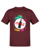 Officially Licensed Coca-Cola Retro Enjoy Coke Bottle Graphic Men's T-shirt