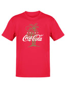 Officially Licensed Coca-Cola Enjoy Tropical Palm Tree Graphic Tee Men's T-shirt