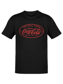 Officially Licensed Coca-Cola Enjoy - The Real Thing Retro Logo Graphic Men's T-shirt