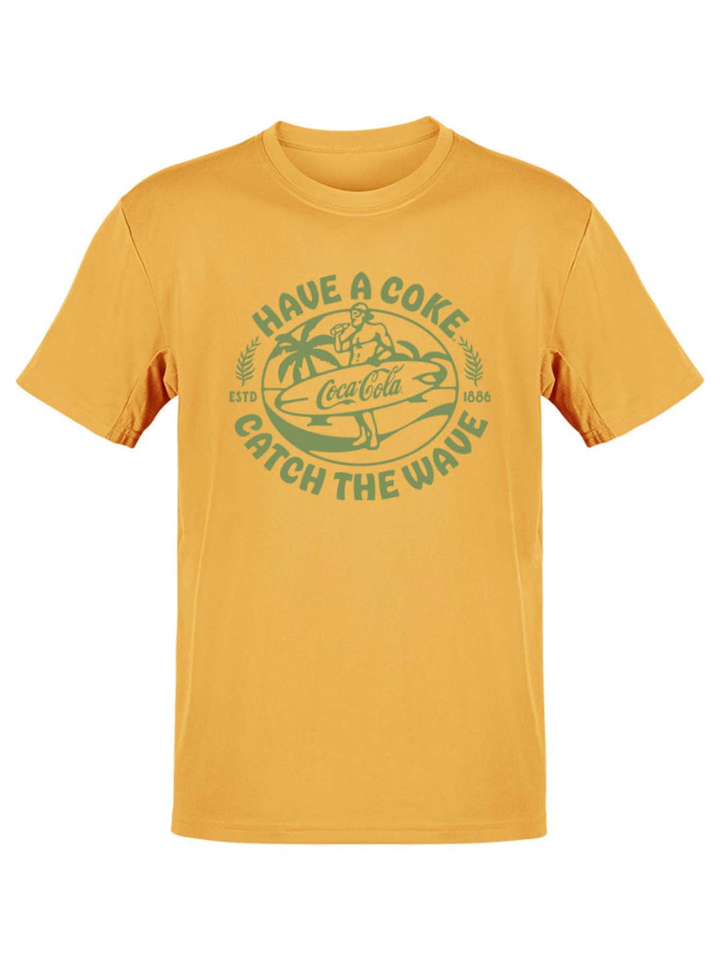 Officially Licensed Coca-Cola Have a Coke - Catch the Wave Surfer Graphic Men's T-shirt