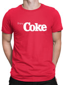 Officially Licensed Coca-Cola Enjoy Coke Minimalist Classic Logo Graphic Men's T-shirt