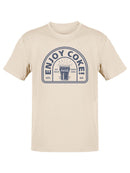 Officially Licensed Coca-Cola Enjoy Coke Retro Ice-Cold Glass Graphic Men's T-shirt