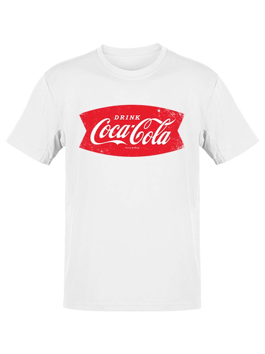 Officially Licensed Coca-Cola Vintage Logo Banner Men's T-shirt