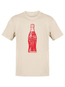 Officially Licensed Coca-Cola Retro Contour Bottle Design Men's T-shirt