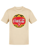 Officially Licensed Coca-Cola 5 Cents Classic Nostalgic Logo Men's T-shirt