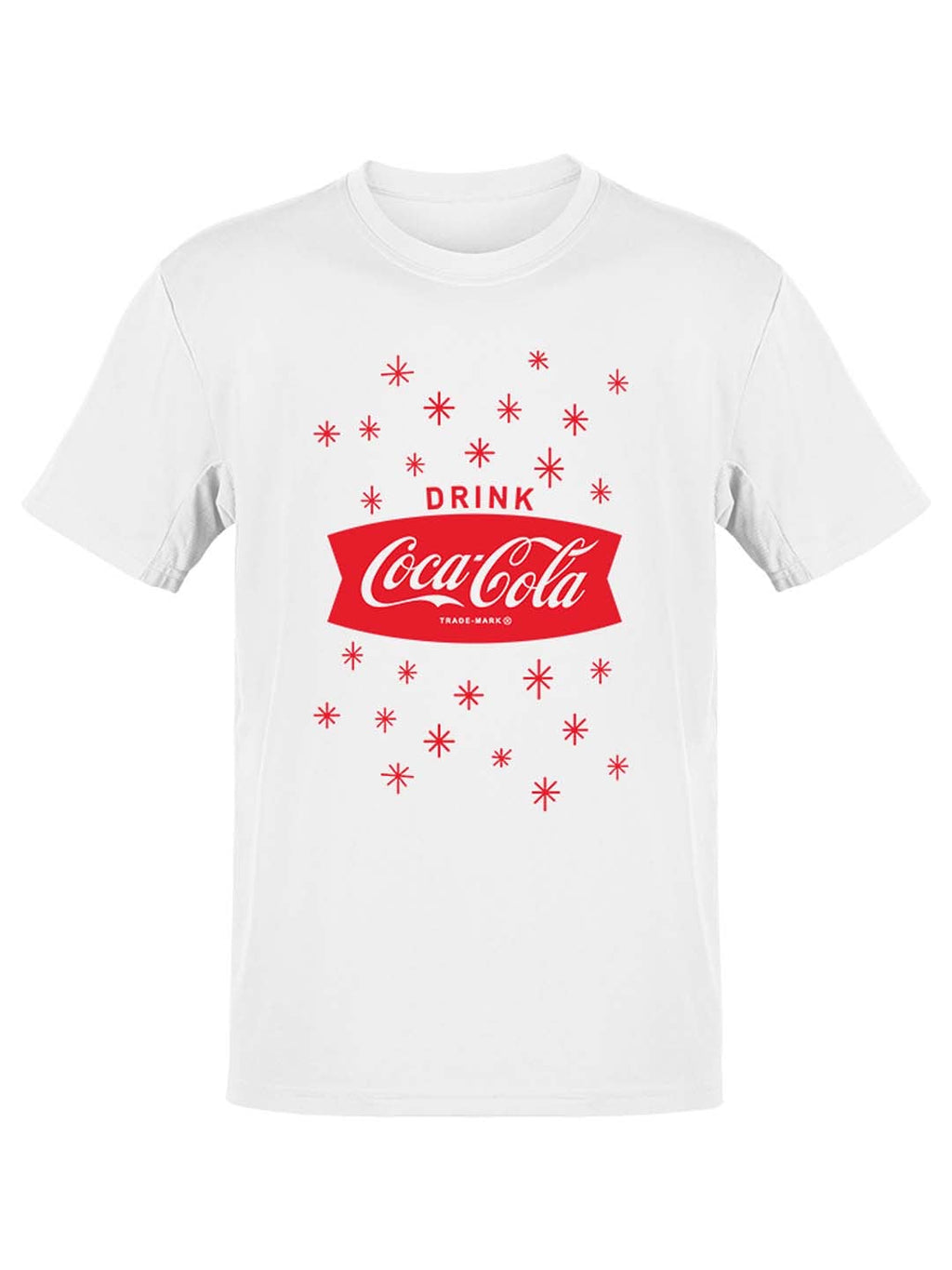 Officially Licensed Coca-Cola Snowflake Retro Design Men's T-shirt