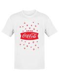 Officially Licensed Coca-Cola Snowflake Retro Design Men's T-shirt