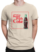 Officially Licensed Coca-Cola "Things Go Better With Coke". Men's T-shirt