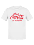 Officially Licensed Coca-Cola Retro Bottle Logo Design Men's T-shirt