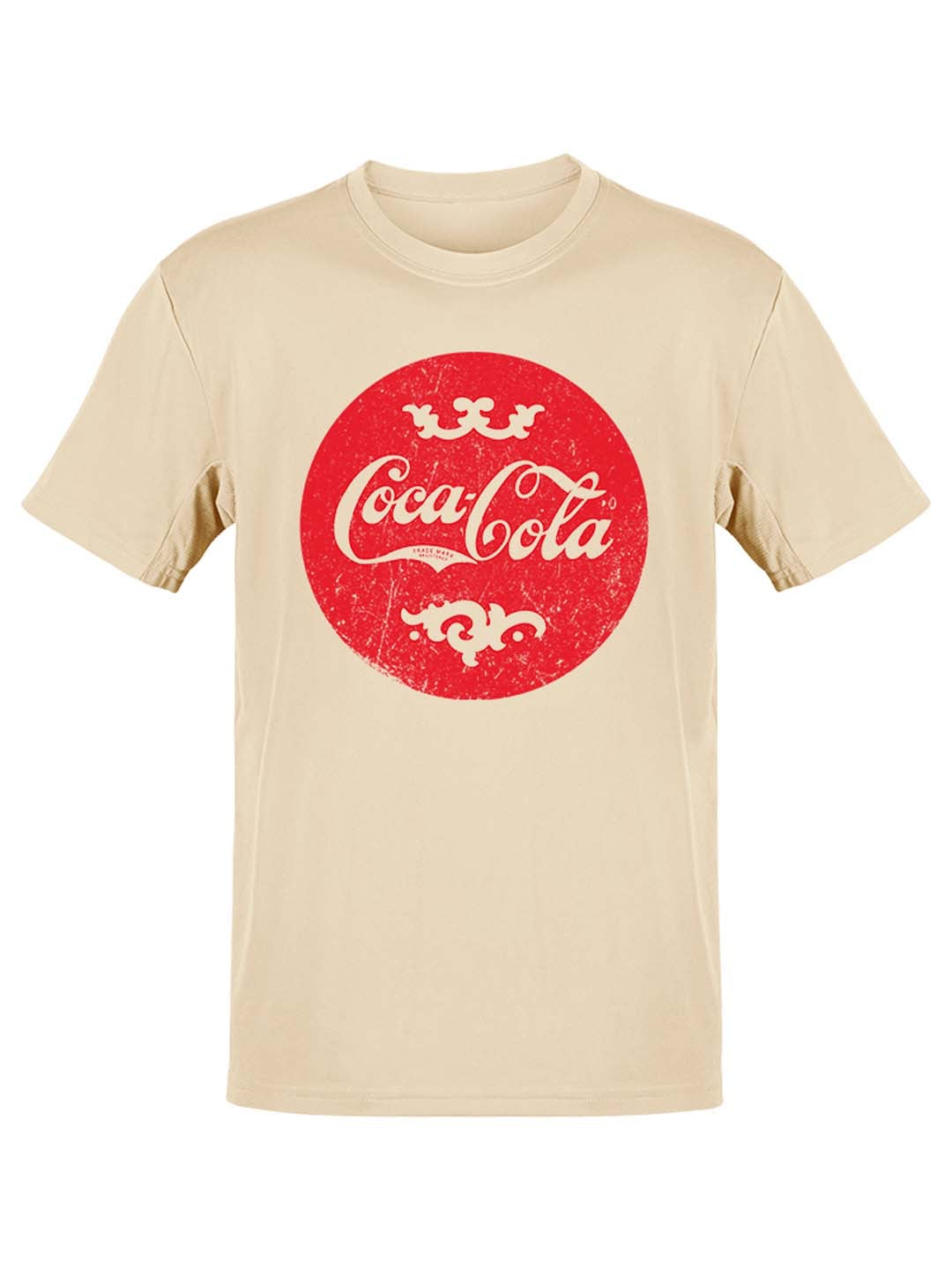 Officially Licensed Coca-Cola Vintage Crown Logo Design Men's T-shirt