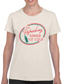 Officially Licensed Coca-Cola So Refreshing Ice Cold Retro Women's T-shirt