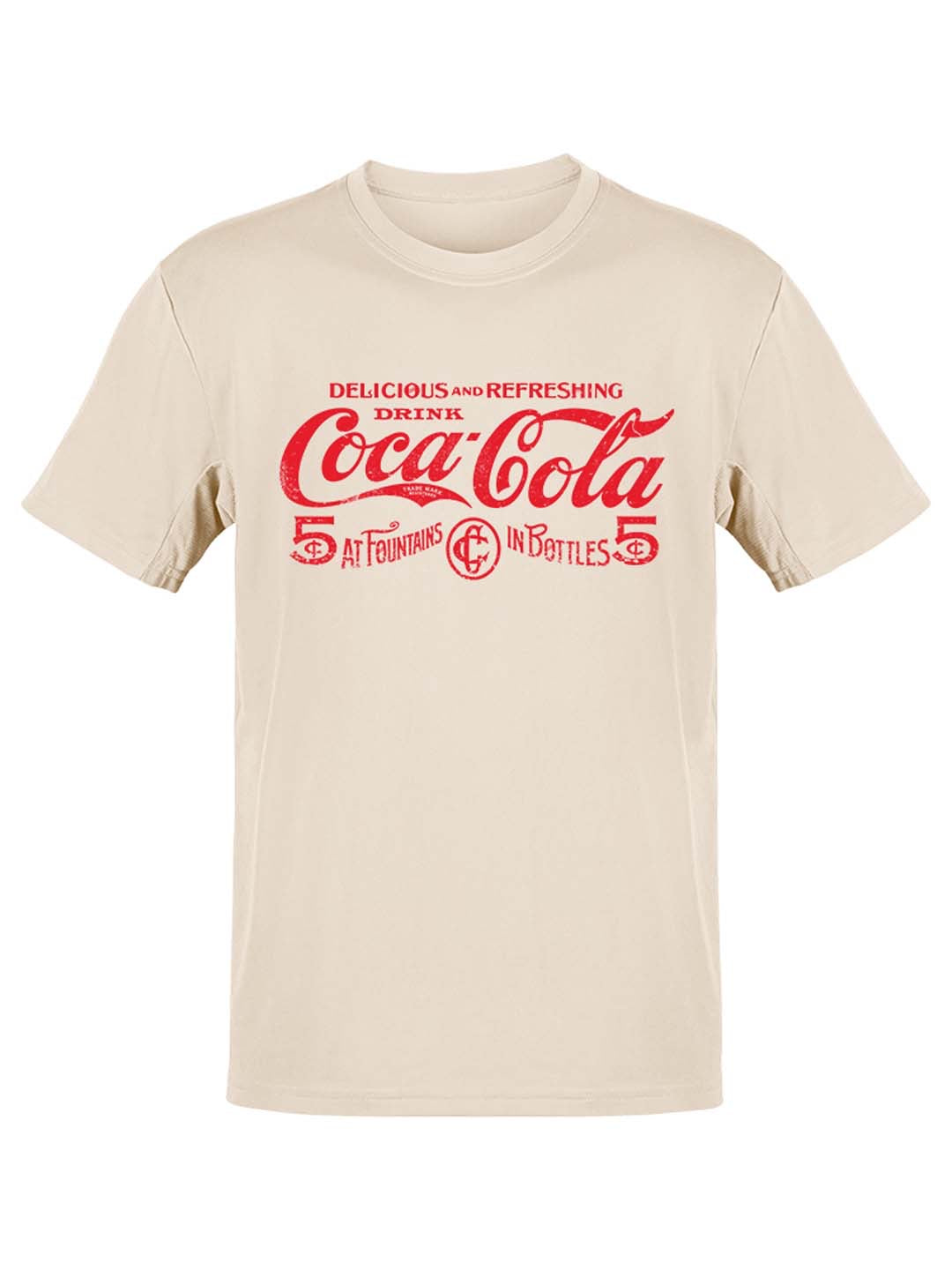 Officially Licensed Coca-Cola Logo Classic 5¢ Soda Fountain Women's T-shirt
