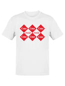 Officially Licensed Coca-Cola Checkerboard Pattern Design Women's T-shirt