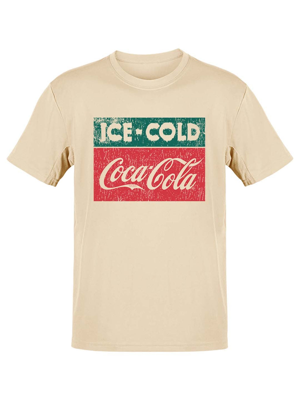 Officially Licensed Coca-Cola Ice-Cold Retro Distressed Logo Women's T-shirt