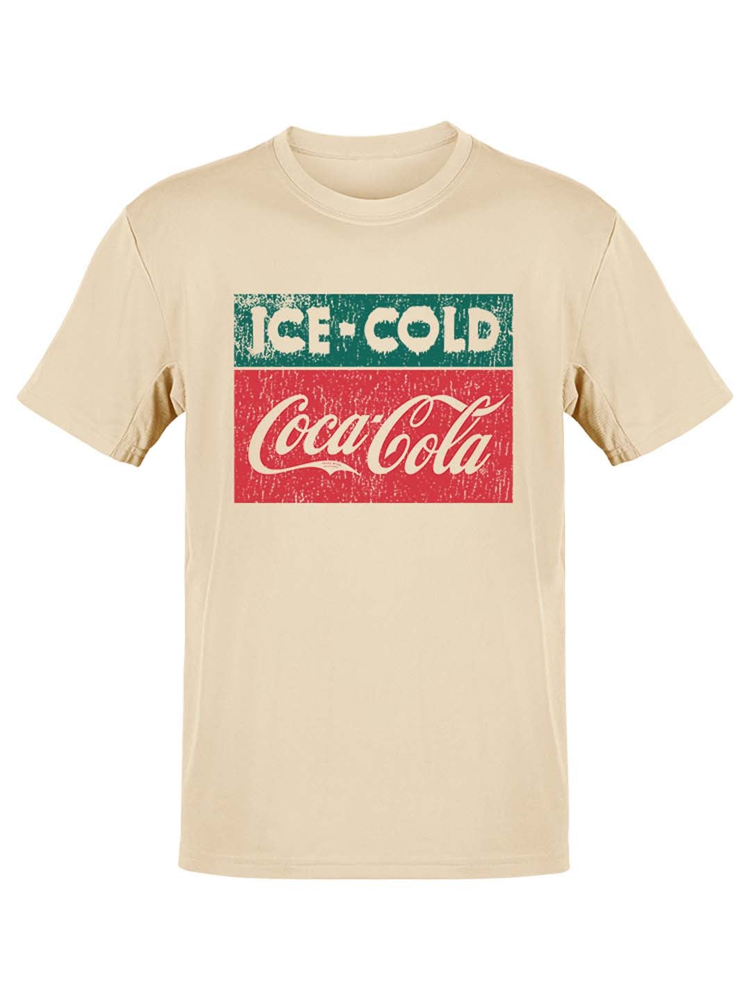 Officially Licensed Coca-Cola Ice-Cold Retro Distressed Logo Women's T-shirt